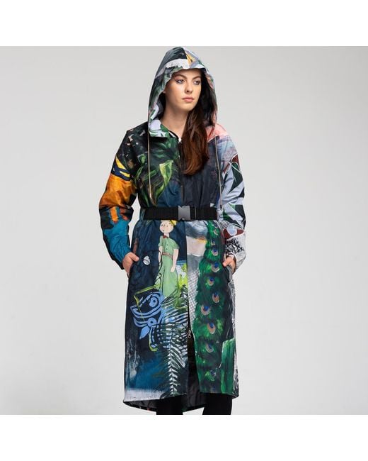 ARTISTA Blue Hooded Forest Jacket
