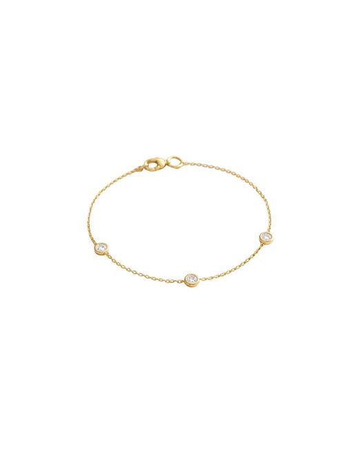 Lily Flo Jewellery Metallic Starlight 3 Diamond Station Bracelet