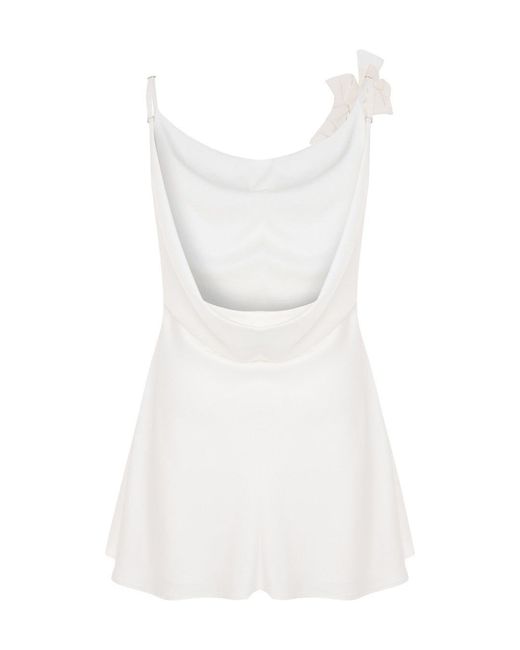 Maison sél White Mini Lune Blanche Dress –