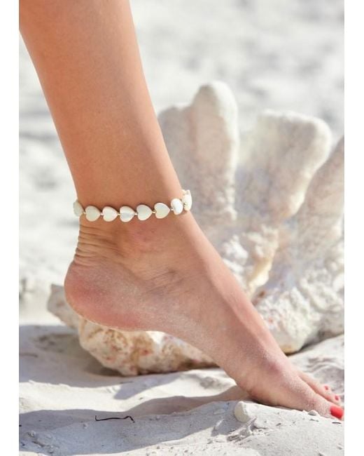 Adriana Pappas Designs Metallic Sweetheart Anklet