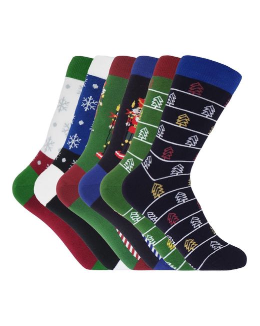 Peper Harow - Made in England Blue Socks Bundle – Christmas