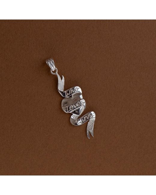 Zoe & Morgan Metallic Who Loves Wins Charm