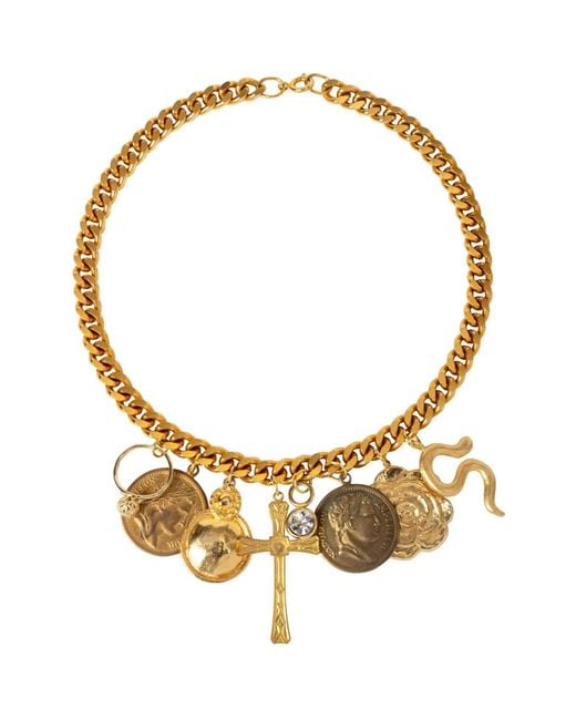 Caramel Vintage Jewellery Metallic Vintage Plated Faith Necklace