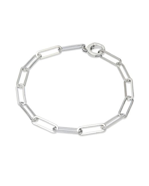 Grosse Metallic Platinum Plated Chain Bracelet, Series Gem Mix