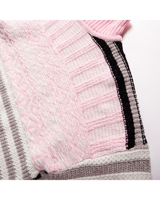 Fully Fashioning Women's Black / White / Pink Fully Fashioning