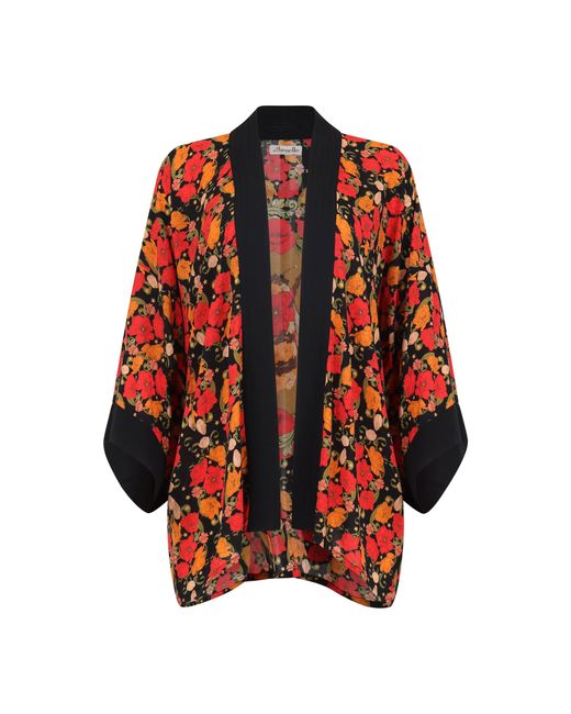 Henelle Red Night Bloom Jacket