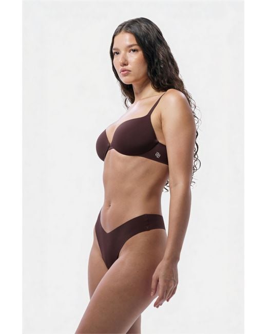 GOD SAVES QUEENS Brown Neutrals Second Skin Ultimate Push-Up Bra Espresso