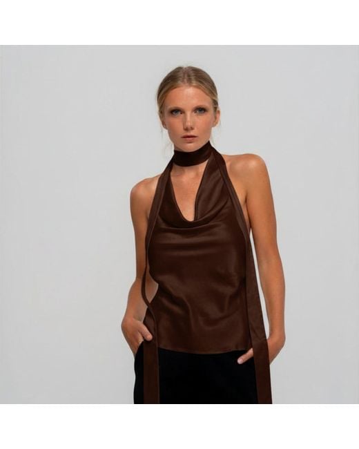 The Ethos Studio Brown Nicholette Top