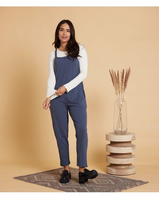 Known Supply Purple Organic Cotton Adjustable Overalls