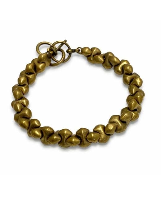 Rachel Nathan Metallic Spice: Brass Bones Bracelet
