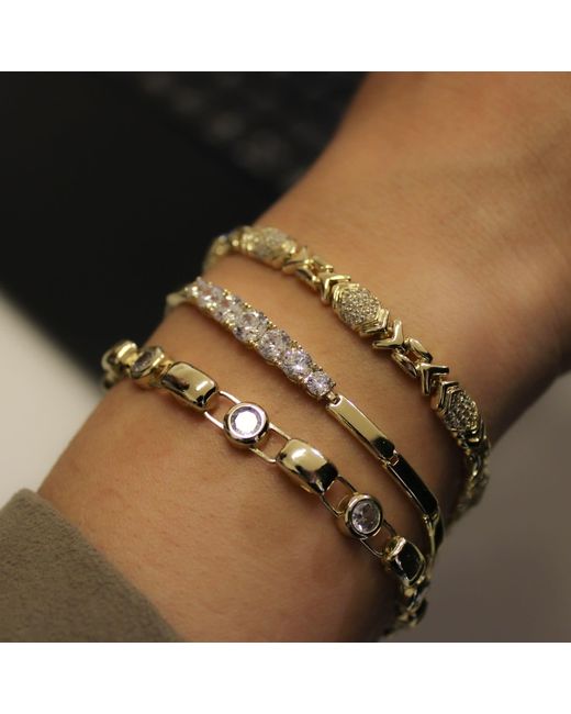 1610Istanbul Metallic Istanbulite Swarovski Bracelet