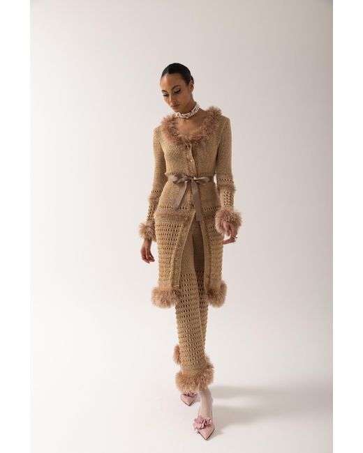 Andreeva Natural Camila Handmade Knit Cardigan-Dress