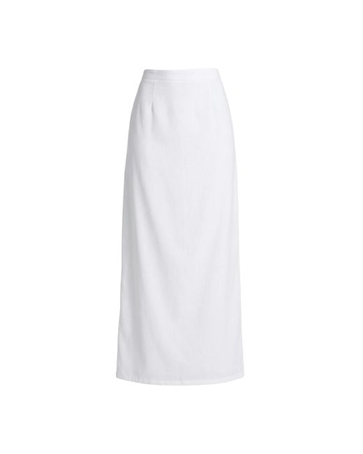 Ashita Fernandes White Ankle-Length Maxi Skirt