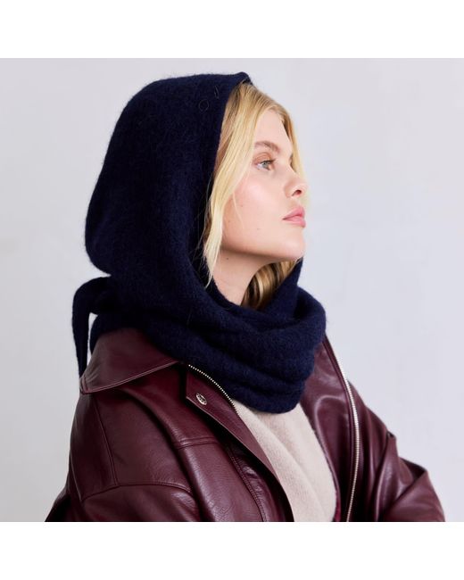 Arctic Fox & Co. Blue The Alpaca Hooded Scarf