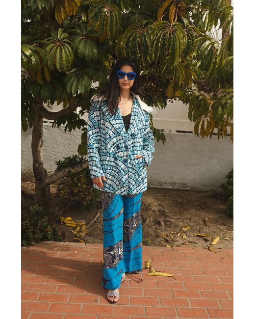 Jennafer Grace Blue Water Signs Jacket With Removable Faux Fur Collar