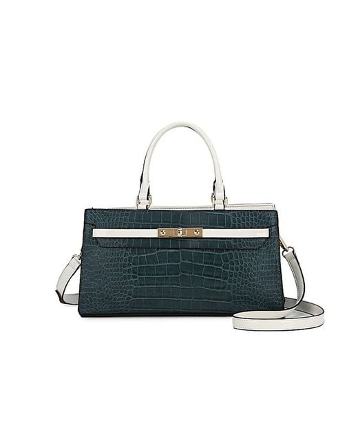 Mkf Collection - J'omor Blue Colby Satchel Bag