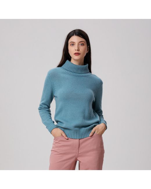 Smart and Joy Blue Turtle Neck Jumper