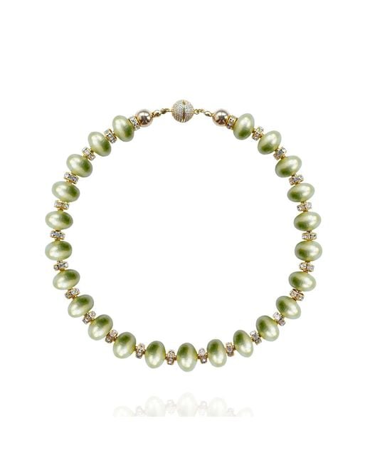 Saule Label Metallic Mika Necklace