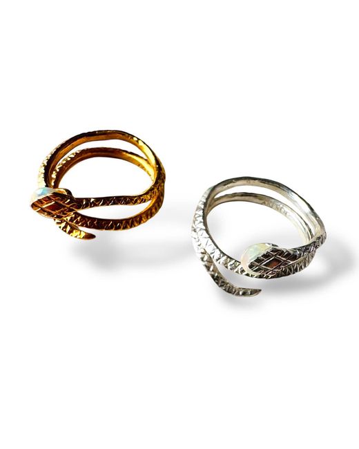 Aki Roc Jewelry Metallic The Pinkie Snake Ring