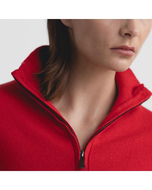Lindsay Nicholas New York Red Drew Sweater