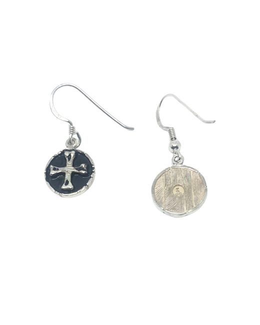 Tg-Jewellery by Tamara Gervasio Blue Medaglie Bones Skull Earrings – Sterling With Enamel