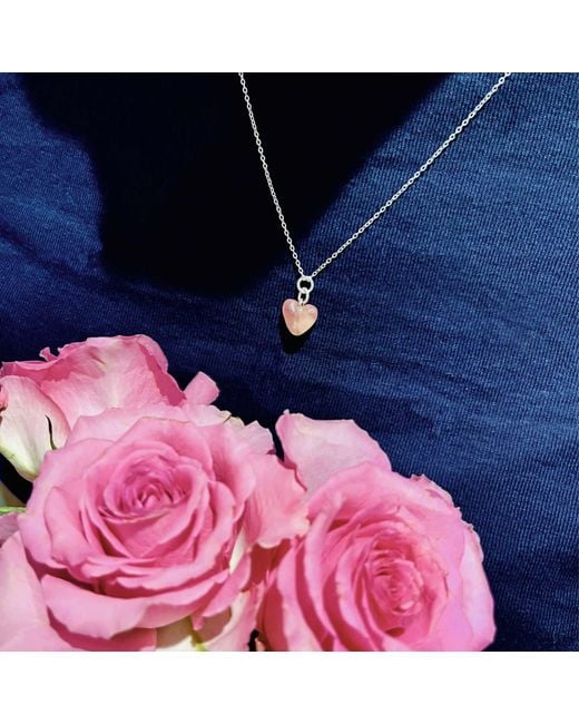 Bio-Trimmings White Rose Heart Necklace