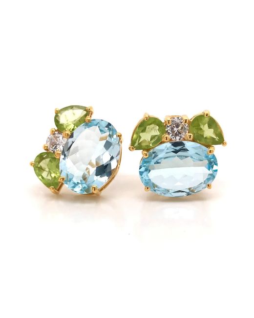 GEM BAZAAR Blue Belle Earrings