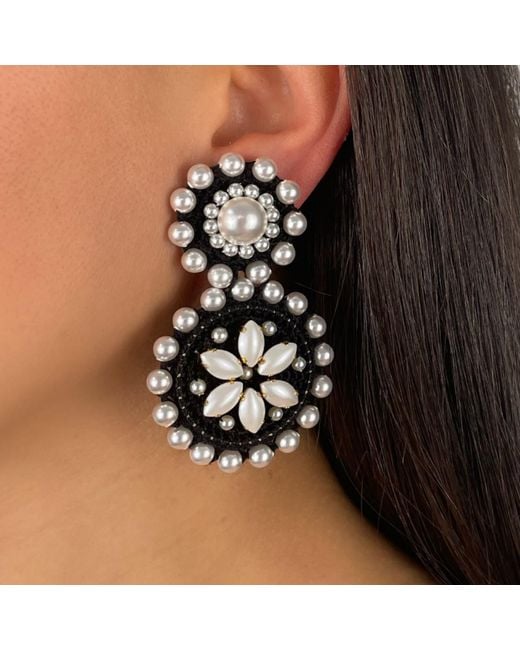 PINAR OZEVLAT Multicolor Flower Drop