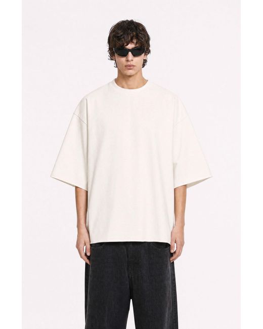 mysimplicated Natural Neutrals Signal Over Noise Oversized Off- Tee for men