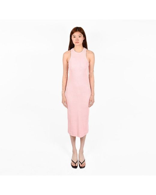 Ioana Ciolacu Pink Rose Tank Dress