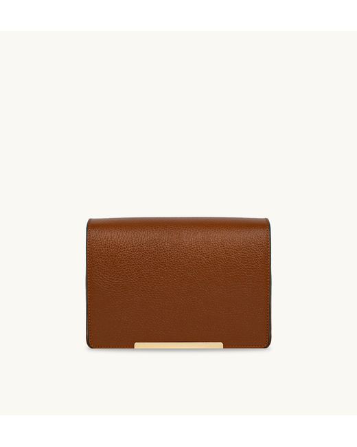 Apatchy London Brown The Newbury Tan Leather Crossbody Bag