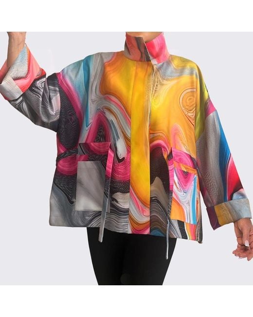Maxjenny Multicolor Square Boxy Jacket