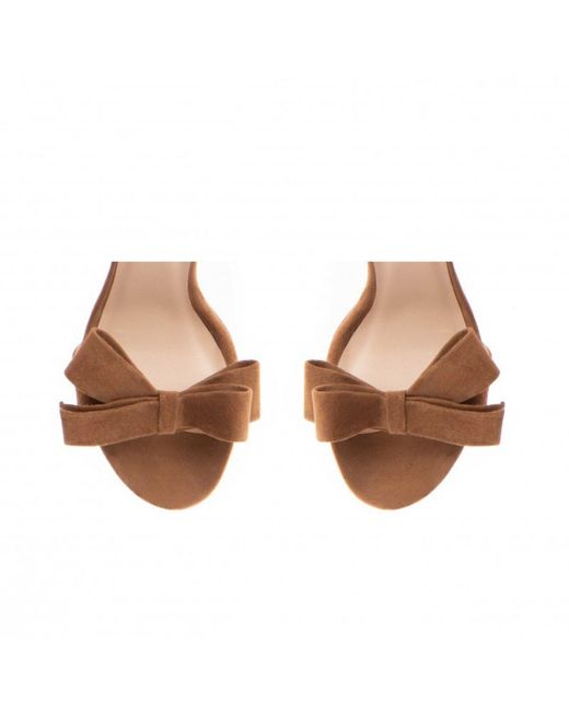The 5Th Element Brown Neutrals Elise Camel Suede Sandals