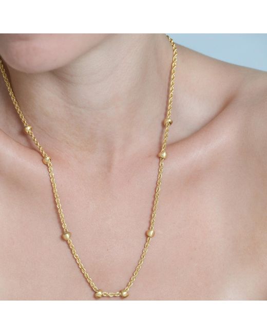 Onia Metallic Earth Chain Necklace