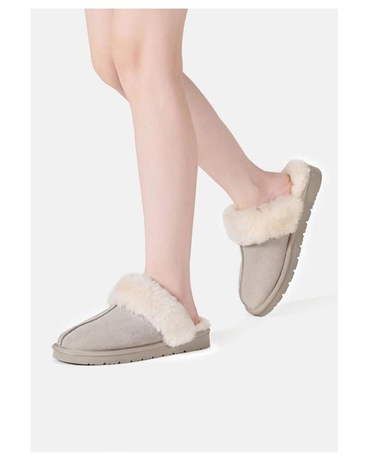 EverAu Australia Gray Raven Slippers