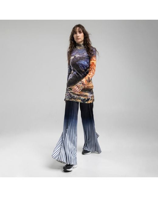ARTISTA Blue Fortuna Velvet Mini Dress