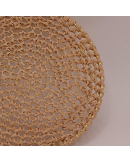 Nart Nature Making Art Metallic Neutrals The Dream Catcher Buriti Natural Fiber Necklace