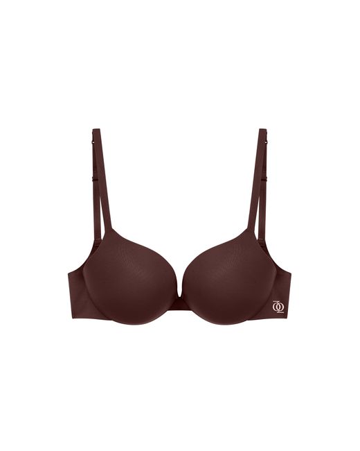 GOD SAVES QUEENS Brown Neutrals Second Skin Ultimate Push-Up Bra Espresso