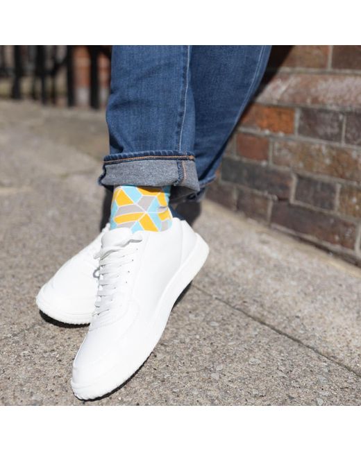 Peper Harow - Made in England Orange Organic Socks Bundle – for men