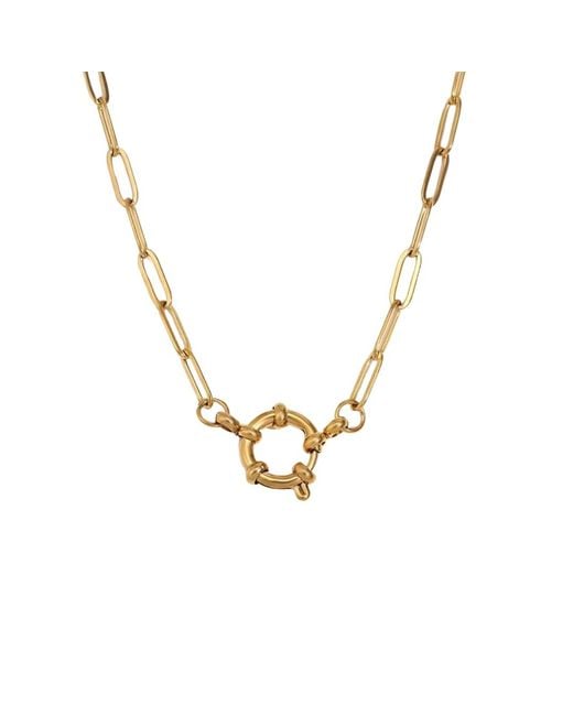 Mickey's Girl Metallic Classico Spring Clasp Paperclip Chain Waterproof Necklace