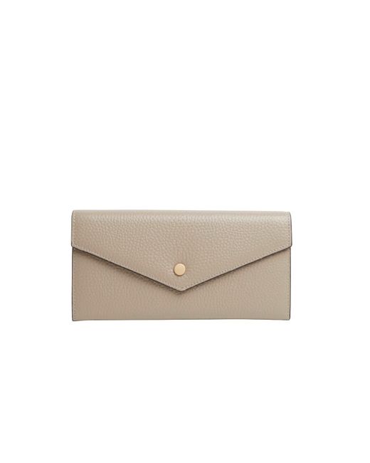Betsy & Floss Natural Leather Envelope Purse In Light
