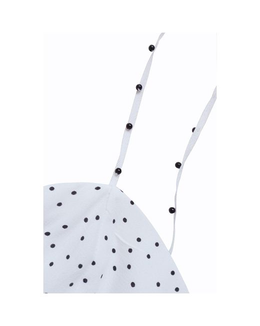 2KStyle Blue Bellina Polka-Dot Spaghetti-Straps Midi Dress