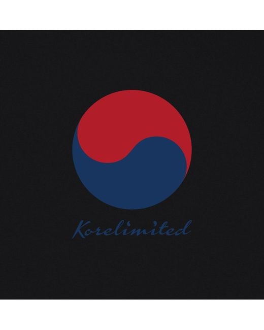 Korelimited Black Trigram Drop Shoulder Tee for men