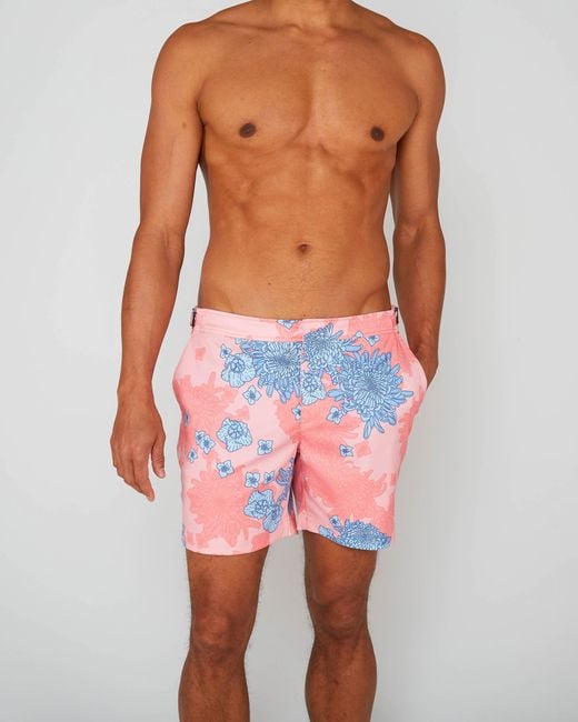 Lords of Harlech Pink Pool Mumms Dream Swim Short for men