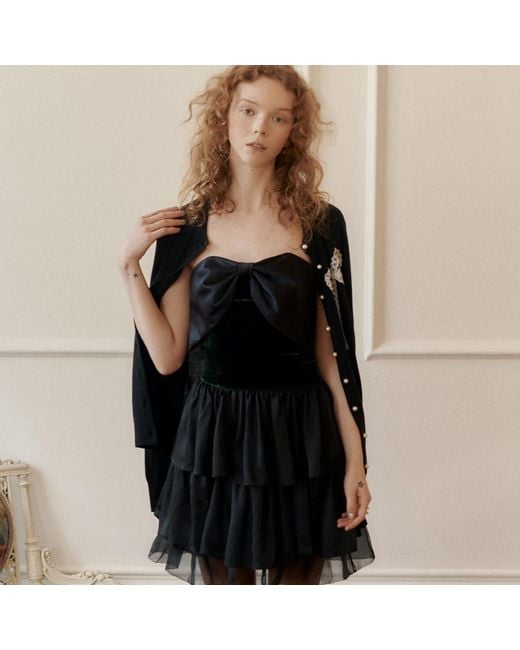 Lisa The Label Black Love Bow Dress