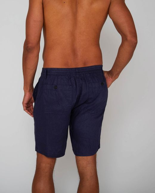 Lords of Harlech Blue Devonshire Linen Short for men