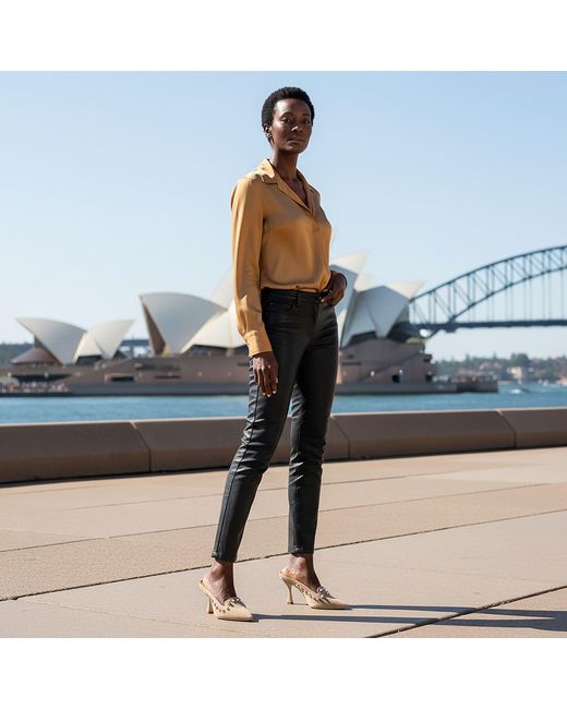 Beautiisoles by Robyn Shreiber Made in Italy Pink Neutrals Georgia Cam Suede Studded Evening Day Wear Mule