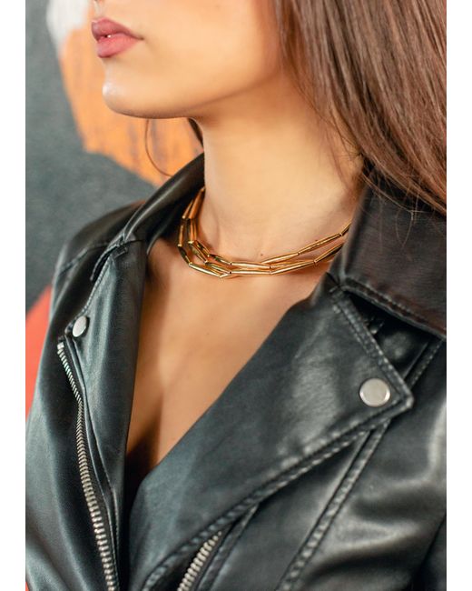 Adriana Pappas Designs Metallic Liquid Necklace