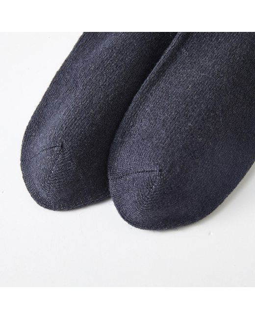 Soft Strokes Silk Blue Wool Quarter-Length Socks Set Of Two