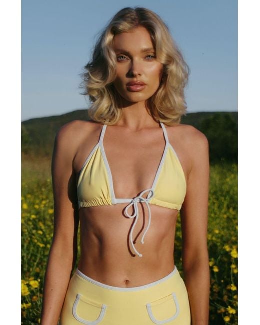 Montce Yellow Sunshine Binded Emma Bikini Top